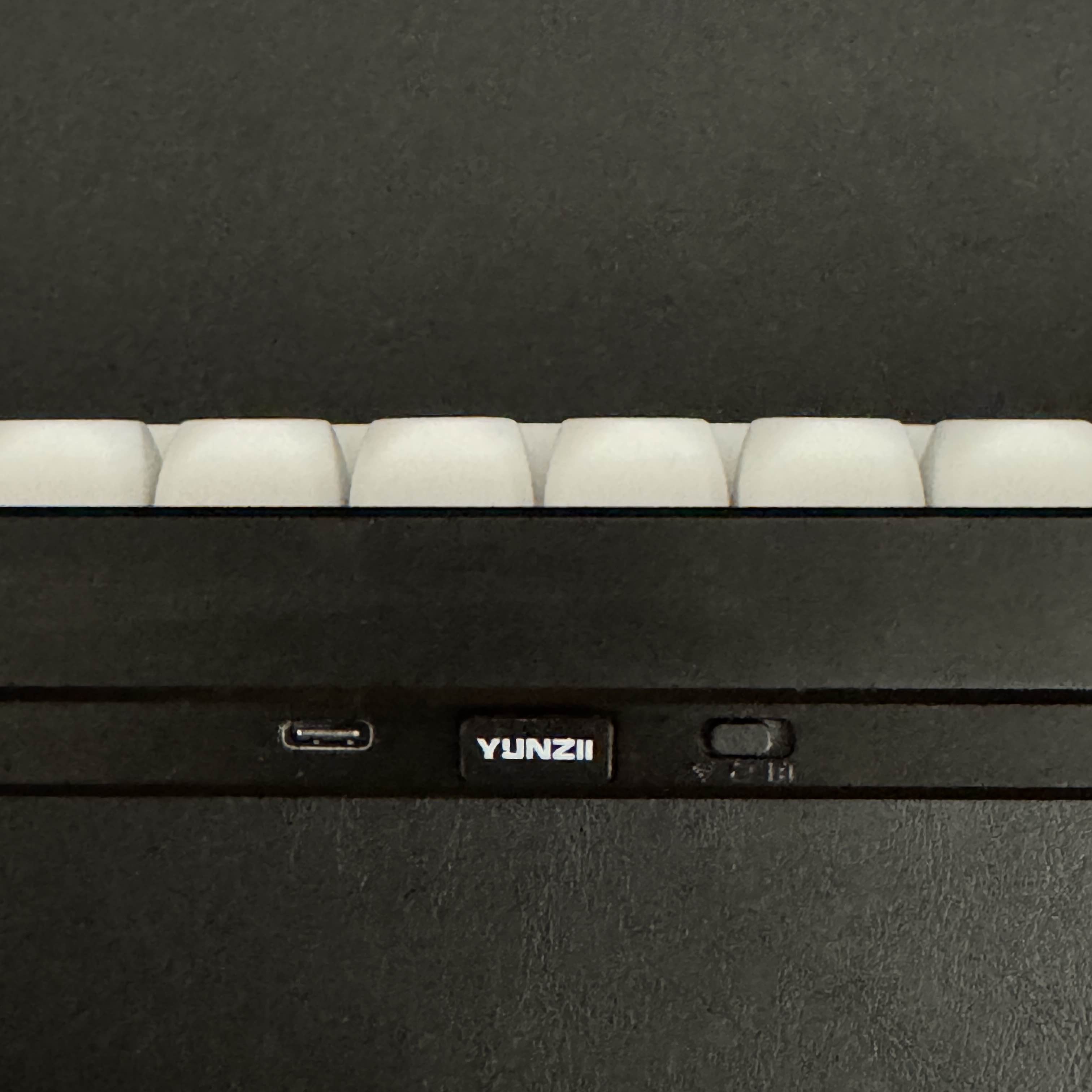 This is the back of the keyboard, which is where the user sets up device connection.