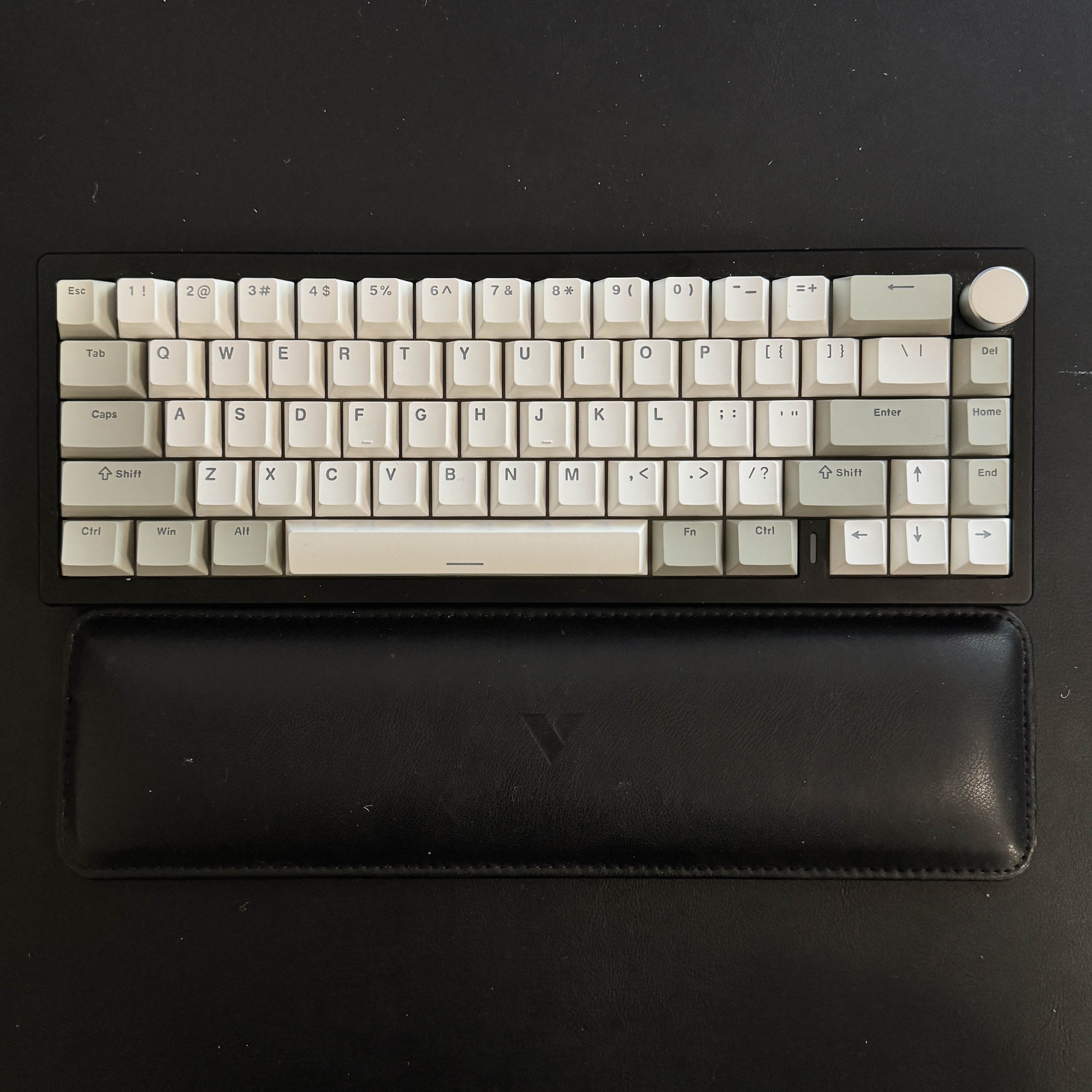 When working at home, I use my everyday mechanical keyboard, which sounds like this.