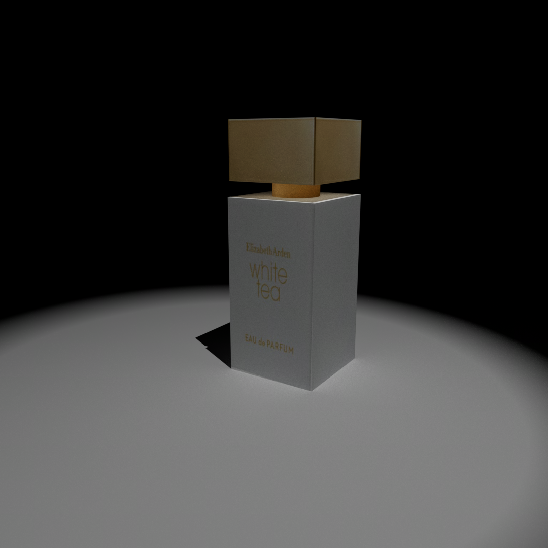Final render of the perfume! I really like how the materials added to this.