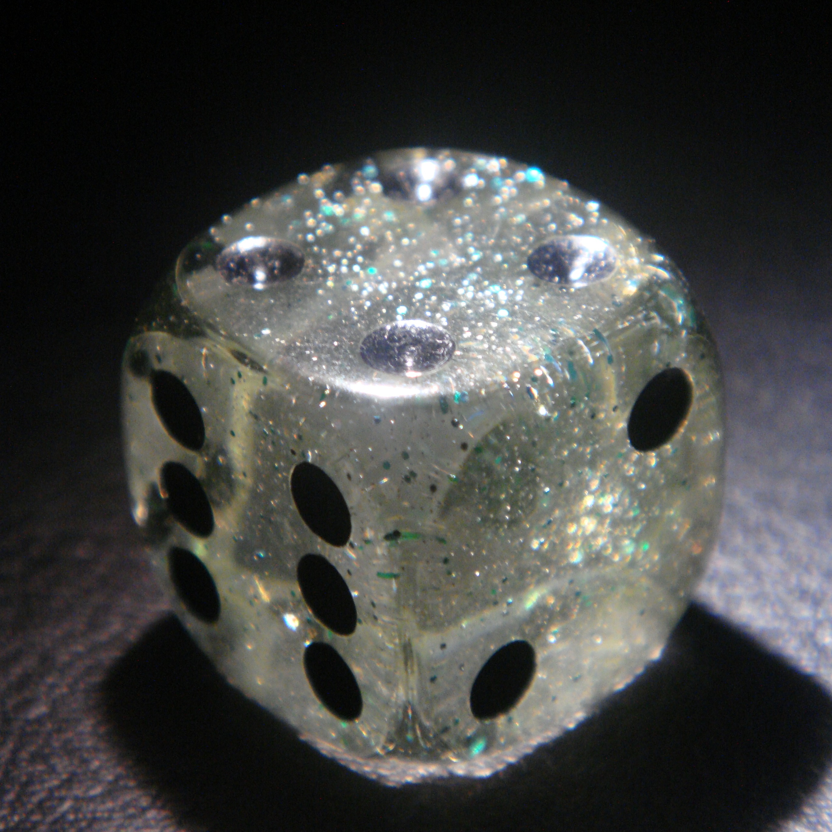 I love the glitter mixed with the transparency in the die.