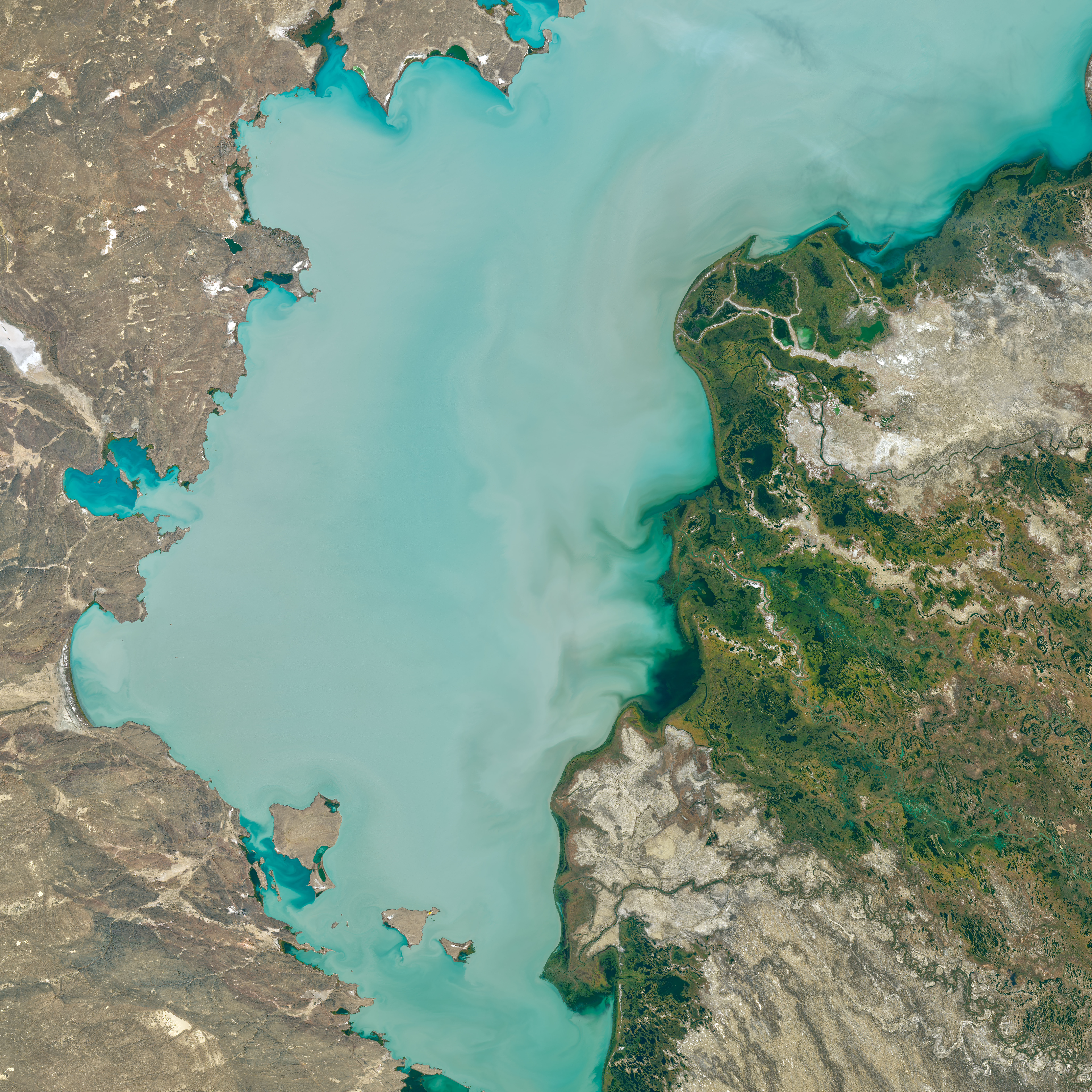 Lake Balkhash, the color schemes of the next maps will be based off these colors.