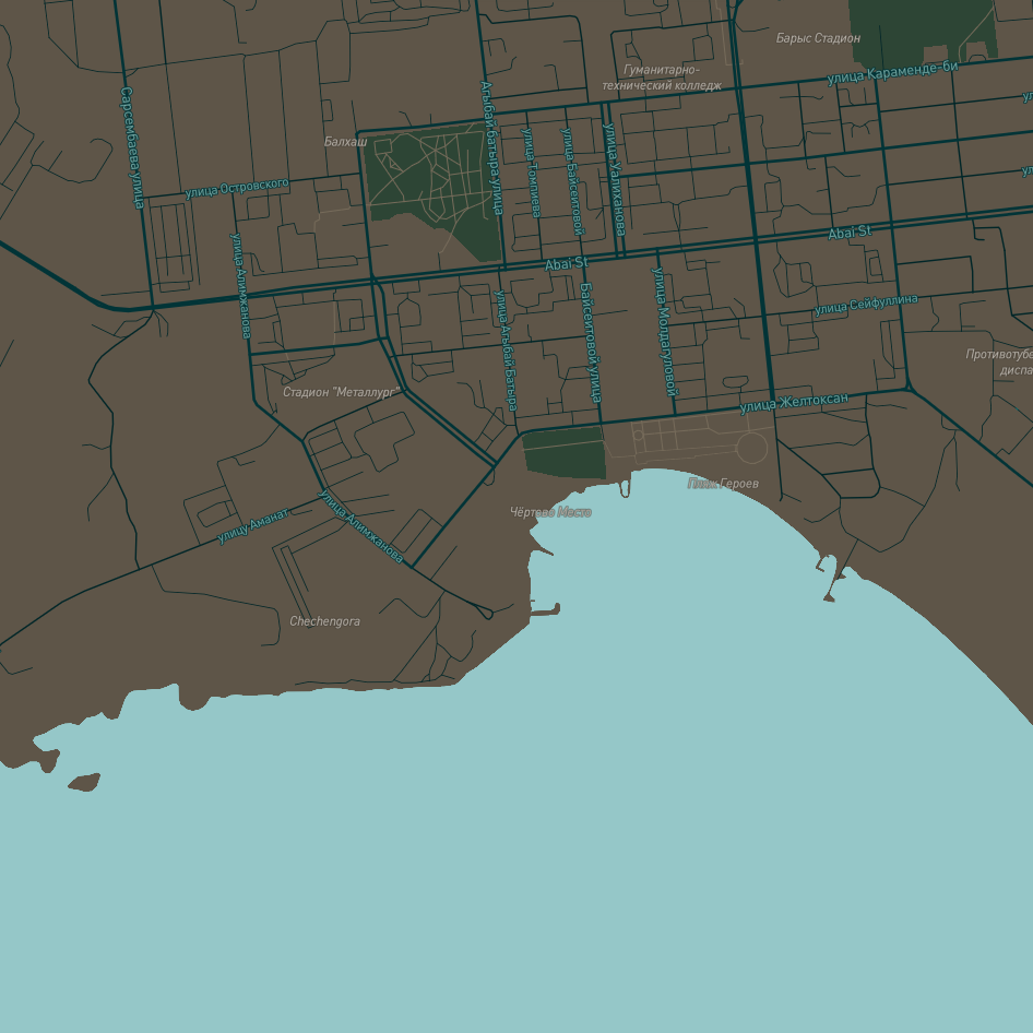 Tried brown for land. It looks bad with the other colors.