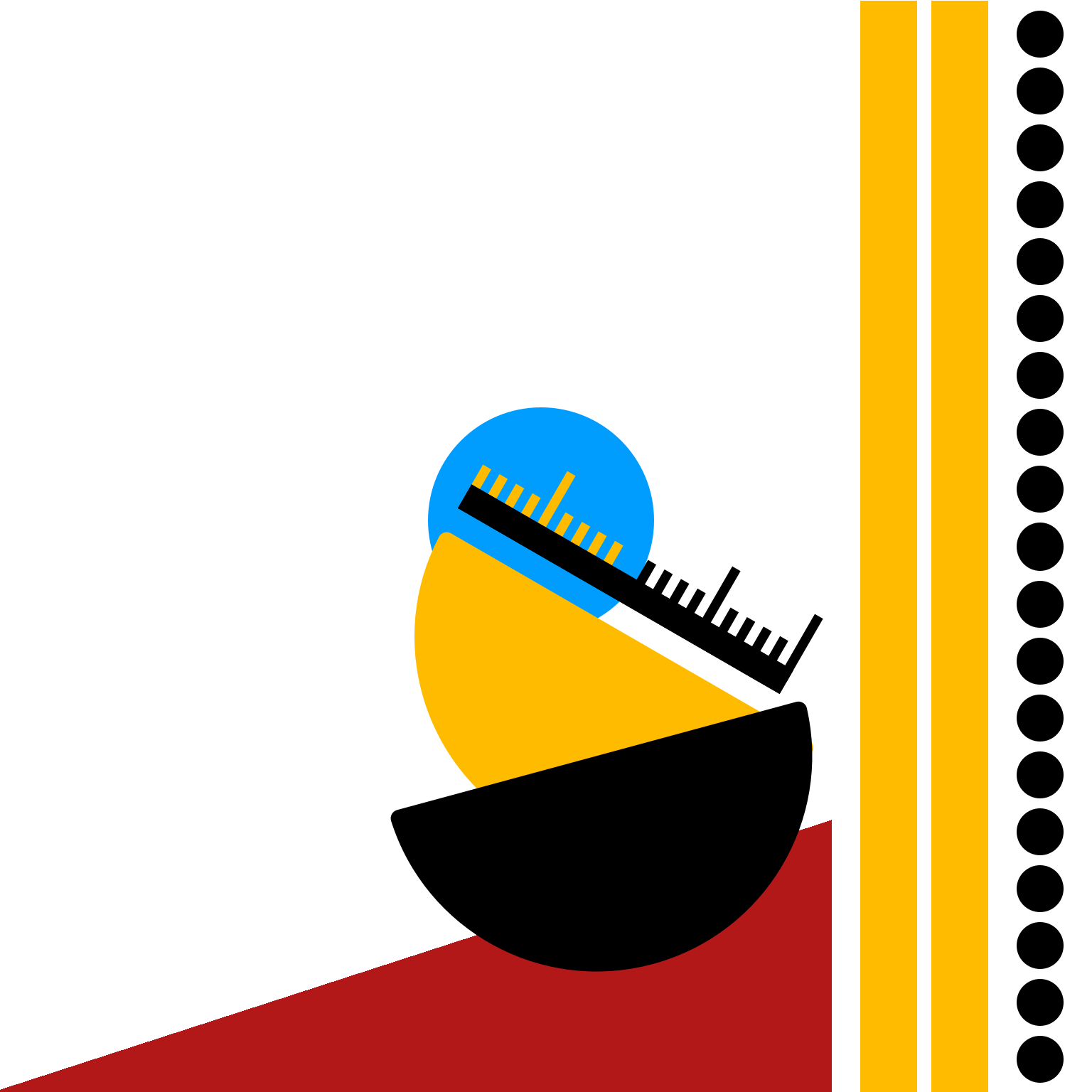 For the &ldquo;do you sing in the show&rdquo; question, I tried to make the blue circle not too big since I only sing sometimes. I also put it on the morning side of the &ldquo;typical day&rdquo; ruler since I only shower in the mornings.